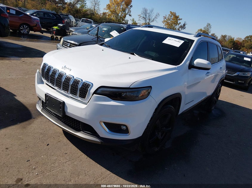 Vin: 1c4pjmdx6kd427320, lot: 46880026, jeep cherokee limited 4x4 20192