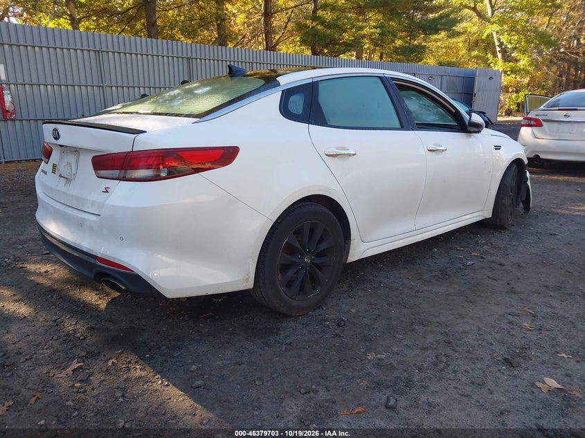 Vin: 5xxgt4l36jg240866, lot: 46880049, kia optima s 20184