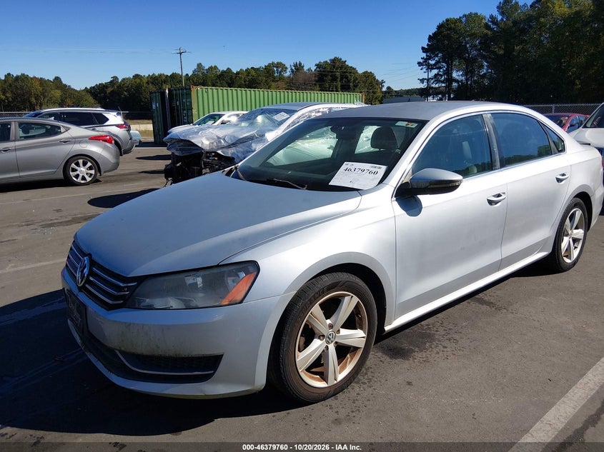 Vin: 1vwbp7a31cc027679, lot: 46880106, volkswagen passat 2.5l se 20122
