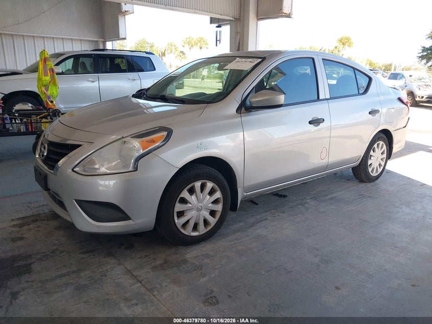 Vin: 3n1cn7ap1gl907438, lot: 46880126, nissan versa 1.6 s+ 20162