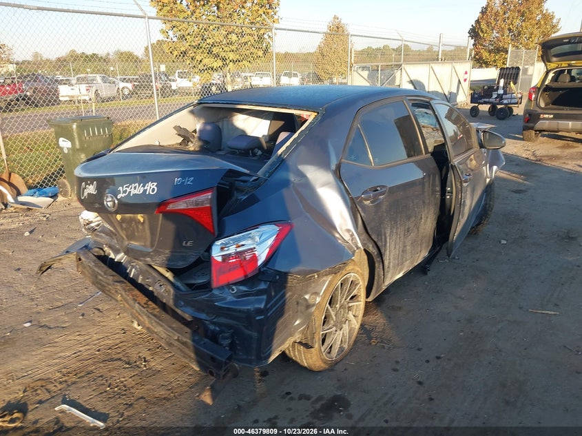 Vin: 2t1burhe5kc242549, lot: 46880155, toyota corolla le 20194