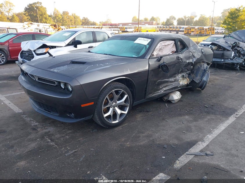 2016 Dodge Challenger Sxt Plus, Левый бок, IAAI, VIN 2C3CDZAG7GH279720 — фото 2