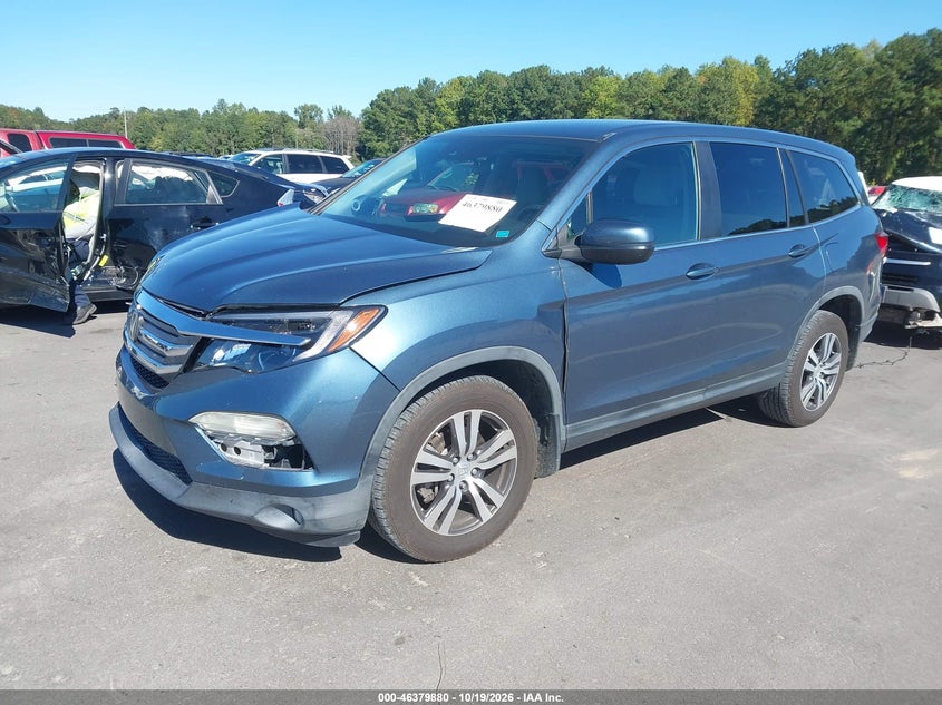 2016 Honda Pilot Ex, Front End, IAAI, VIN 5FNYF6H45GB074263 — photo 2