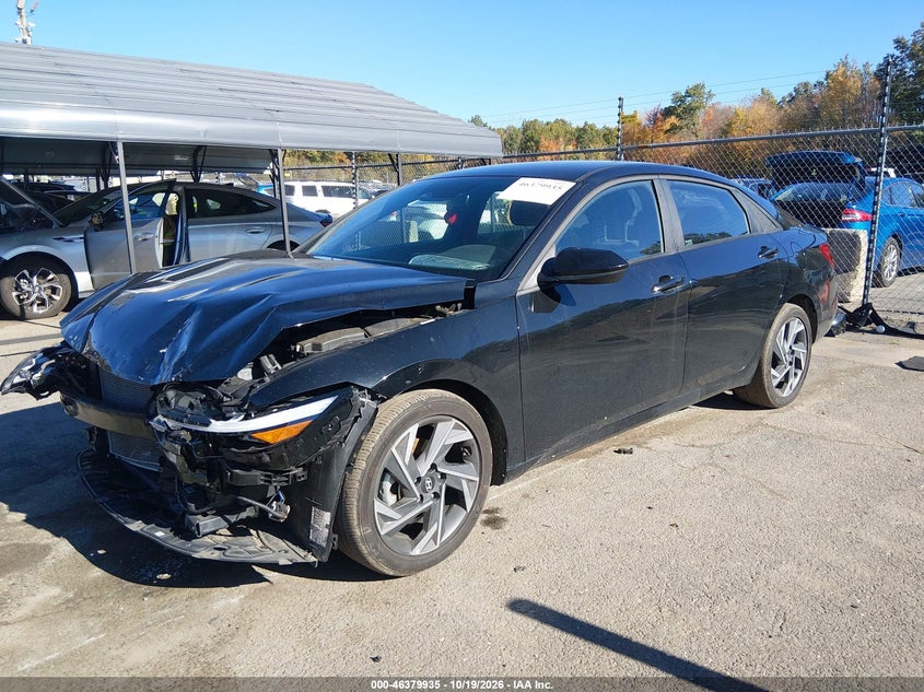 Vin: kmhlm4dg7su914334, lot: 46880281, hyundai elantra sel sport 20252