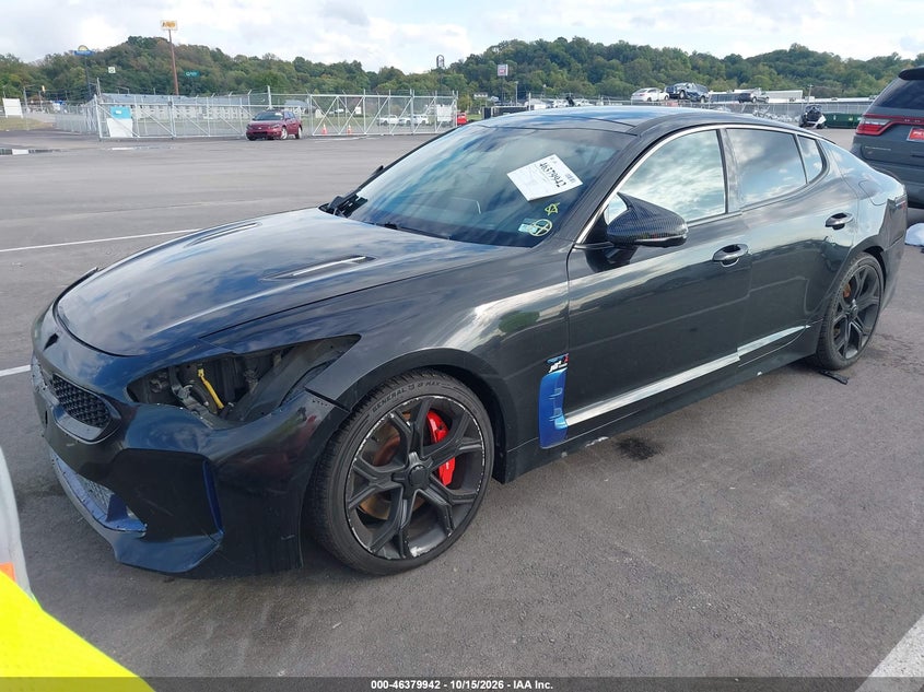 2019 Kia Stinger Gt2, Front End, IAAI, VIN KNAE55LC0K6062747 — photo 2