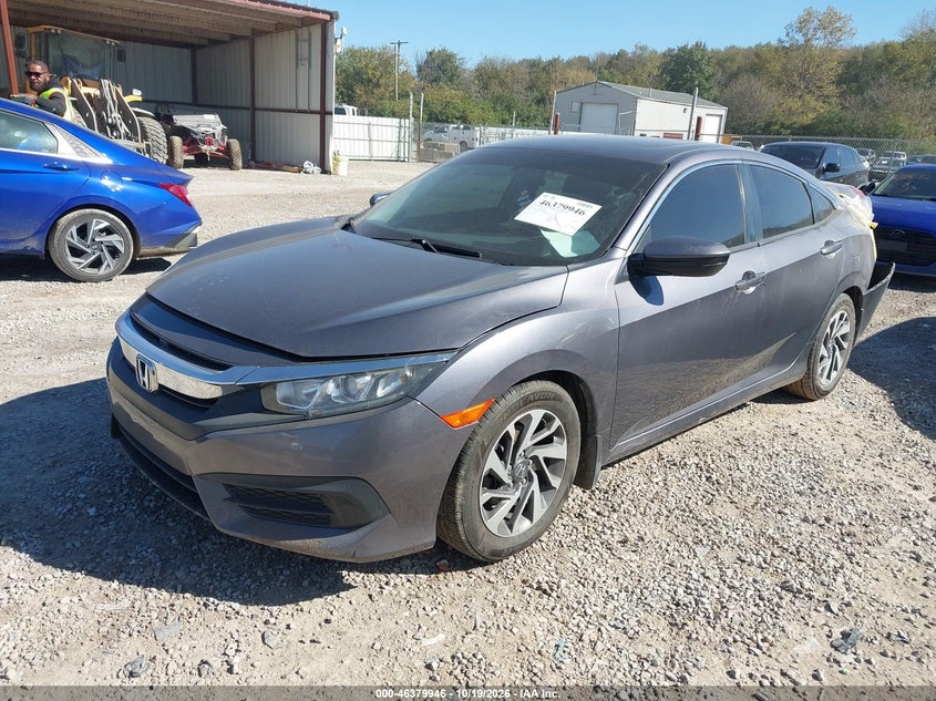 2017 Honda Civic Ex, Удар сзади, IAAI, VIN 19XFC2F71HE047137 — фото 2