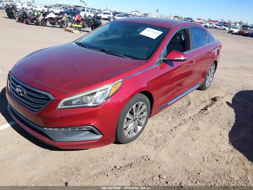 2015 Hyundai Sonata Sport, Normal Wear & Tear, IAAI, VIN 5NPE34AF2FH095342 — photo 2
