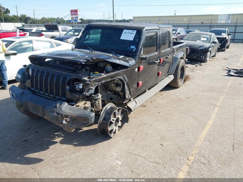 Vin: 1c6hjtag2ml617232, lot: 46880329, jeep gladiator texas trail 4x4 20212