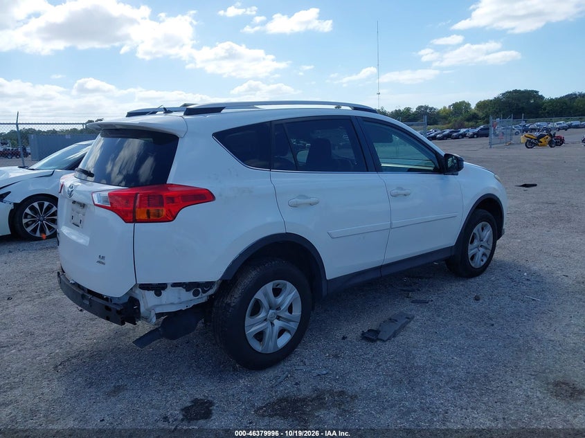 Vin: jtmbfrev8fj038689, lot: 46880342, toyota rav4 le 20154