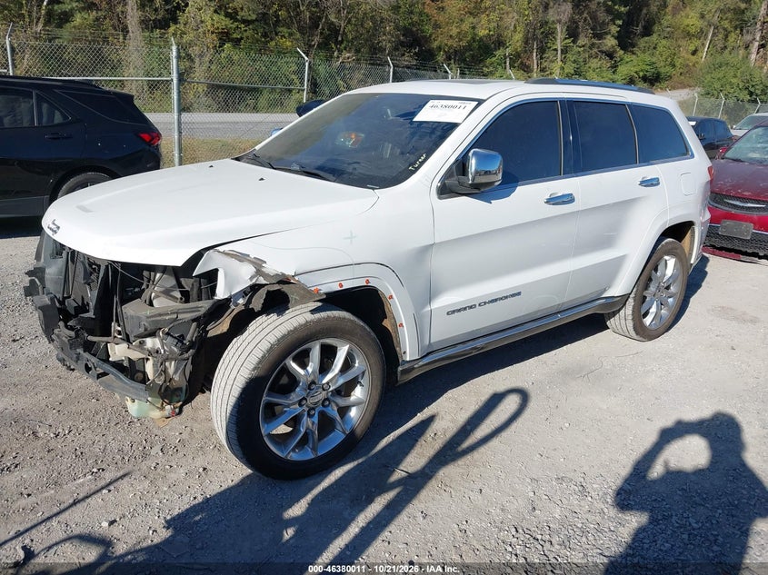 Vin: 1c4rjejt2fc765583, lot: 46880357, jeep grand cherokee summit 20152