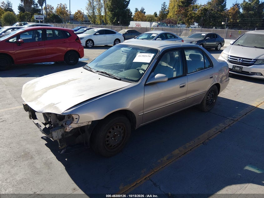 2000 Toyota Corolla Le, Обычный износ, IAAI, VIN 1NXBR18E5YZ329216 — фото 2