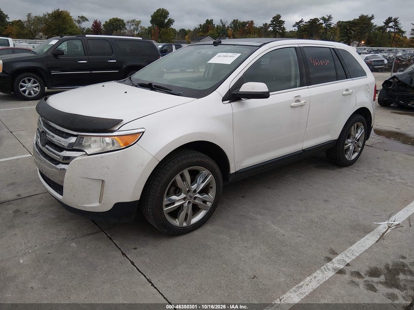 Vin: 2fmdk4kc0dbb01226, lot: 46880647, ford edge limited 20132