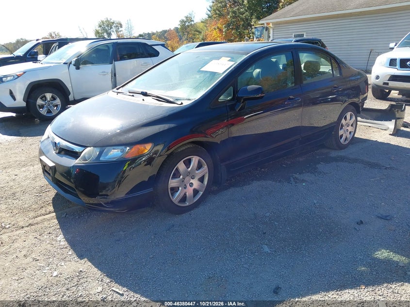 2008 Honda Civic Lx, Удар сзади, IAAI, VIN 1HGFA16598L023353 — фото 2