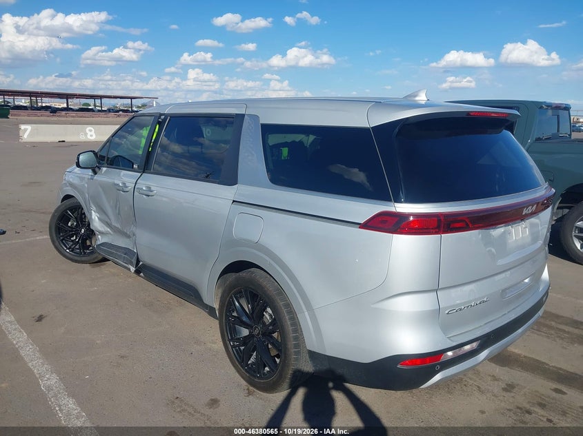 Vin: kndnb4h31n6158079, lot: 46880912, kia carnival mpv lx seat package 20223