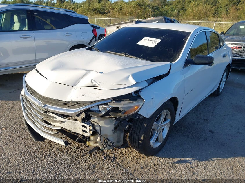 Vin: 1g1zb5st2ks218536, lot: 46880946, chevrolet malibu ls 20192