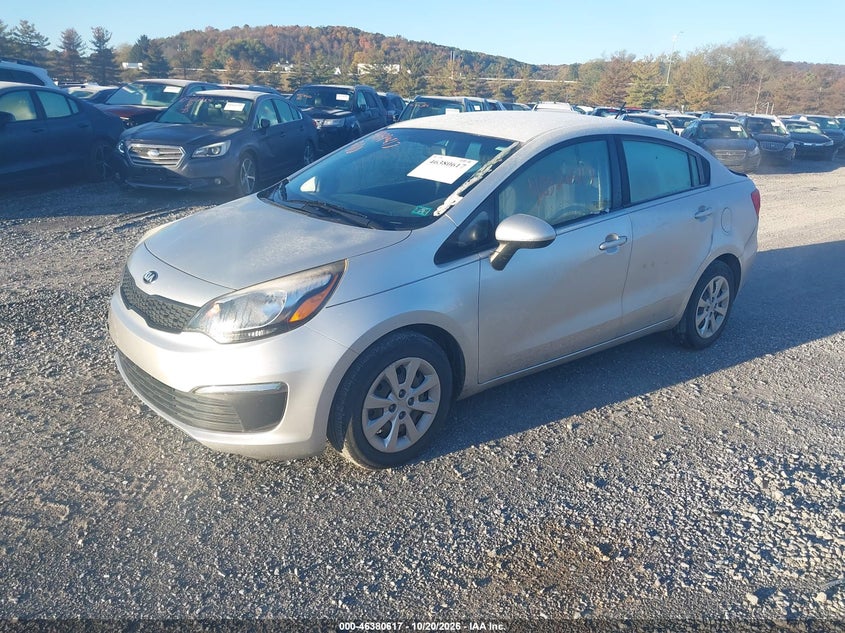 Vin: knadm4a33g6652072, lot: 46880964, kia rio lx 20162