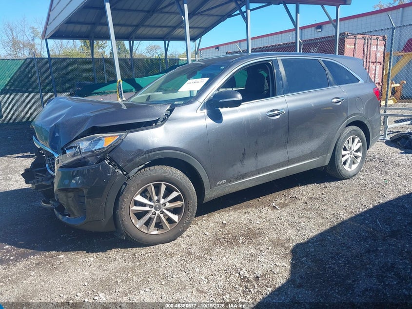 Vin: 5xypgda38kg459218, lot: 46881024, kia sorento 2.4l lx 20192
