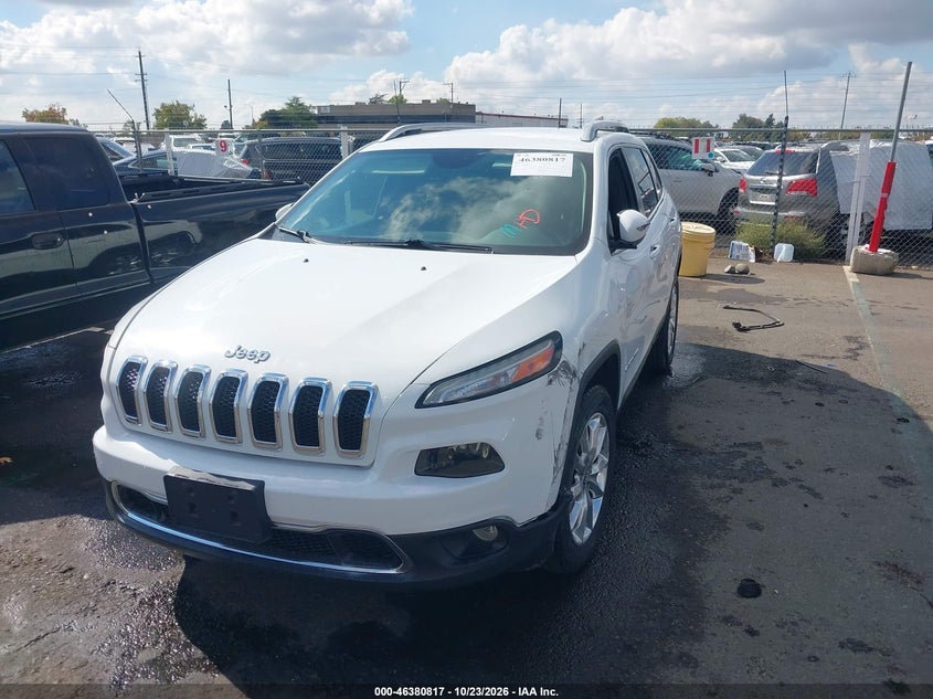 2017 Jeep Cherokee Limited 4X4, Right Front, IAAI, VIN 1C4PJMDBXHW511853 — photo 2