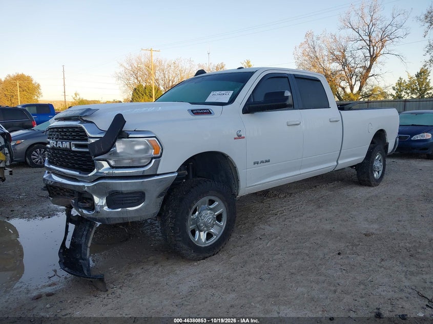 Vin: 3c6ur5jl6ng248163, lot: 46881200, ram 2500 big horn  4x4 8' box 20222