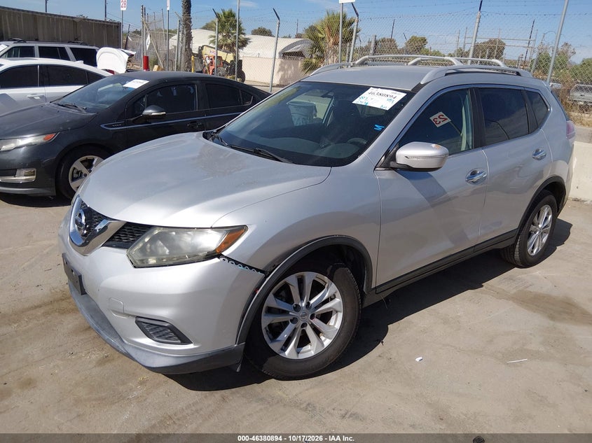 Vin: 5n1at2mt3ec817296, lot: 46881241, nissan rogue sv 20142