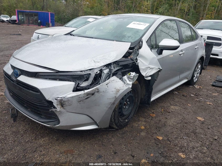 2024 Toyota Corolla Hybrid Le, Удар спереди, IAAI, VIN JTDBCMFE1RJ036605 — фото 2