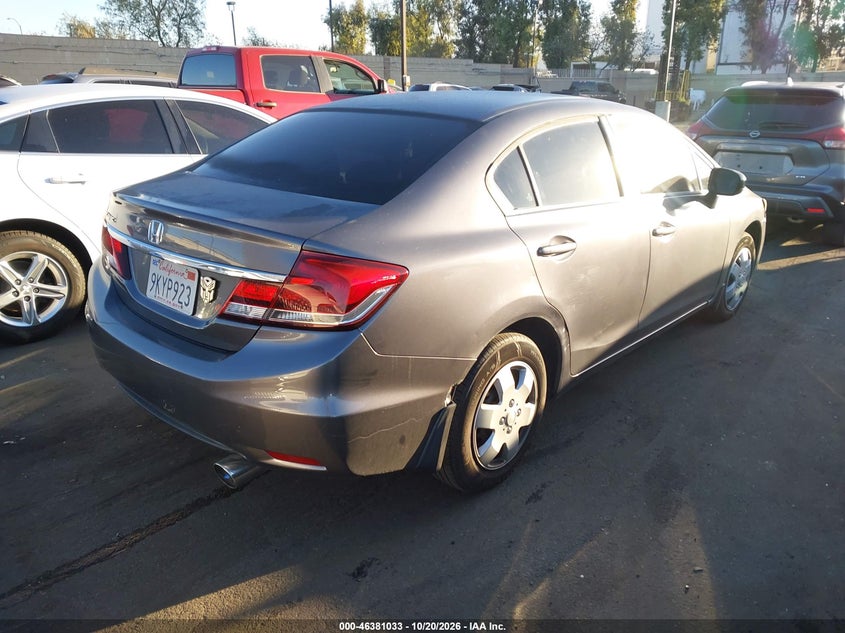 Vin: 19xfb2f55fe213495, lot: 46881380, honda civic lx 20154
