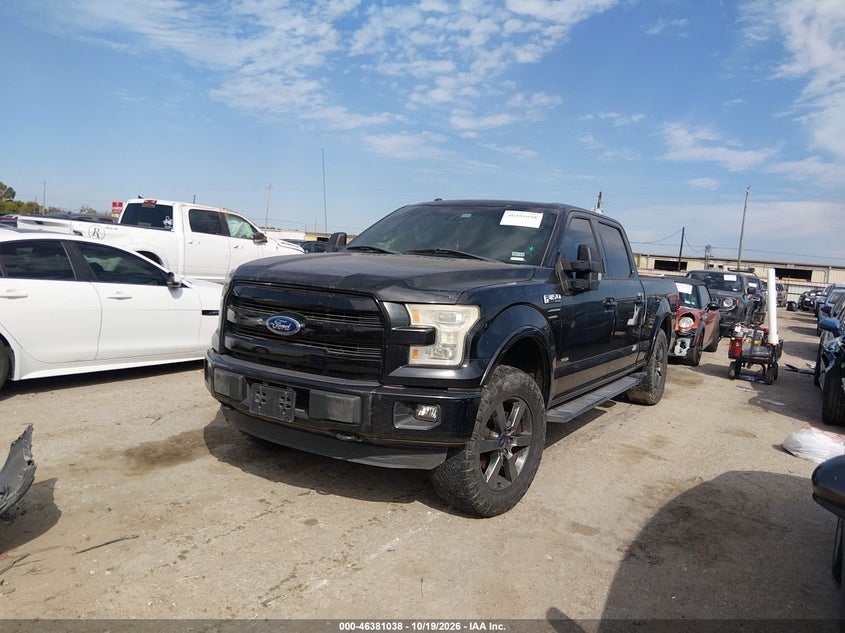 Vin: 1ftfw1eg4gkd52808, lot: 46881385, ford f-150 lariat 20162