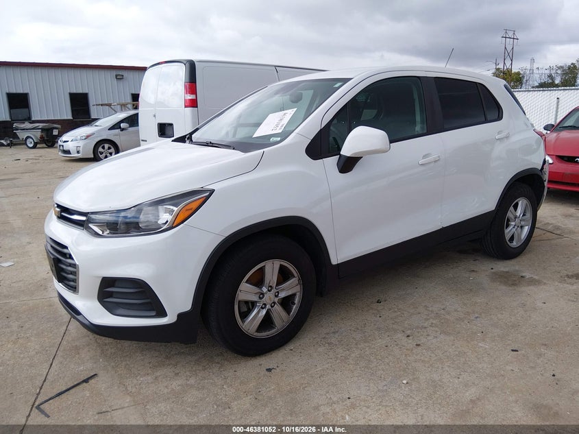 Vin: kl7cjksb4lb326913, lot: 46881399, chevrolet trax fwd ls 20202
