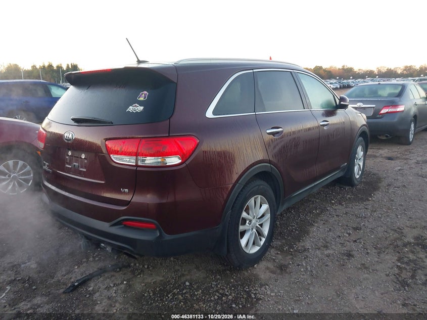 Vin: 5xypgda53hg336131, lot: 46881480, kia sorento 3.3l lx 20174