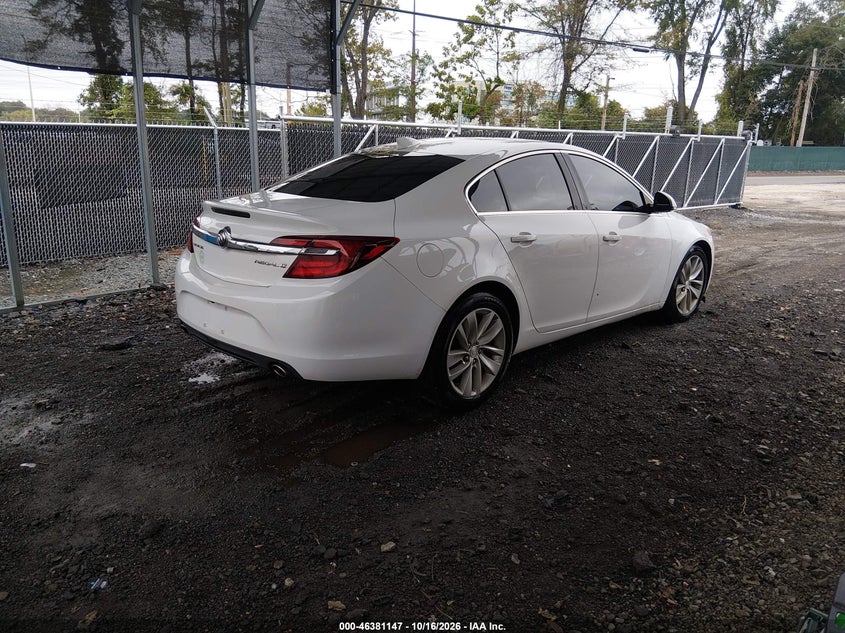 Vin: 2g4gk5ex1f9168820, lot: 46881493, buick regal turbo 20154