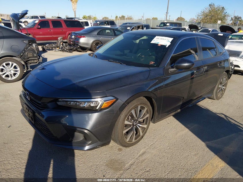 2024 Honda Civic Ex, Rear, IAAI, VIN 2HGFE1F78RH333062 — photo 2
