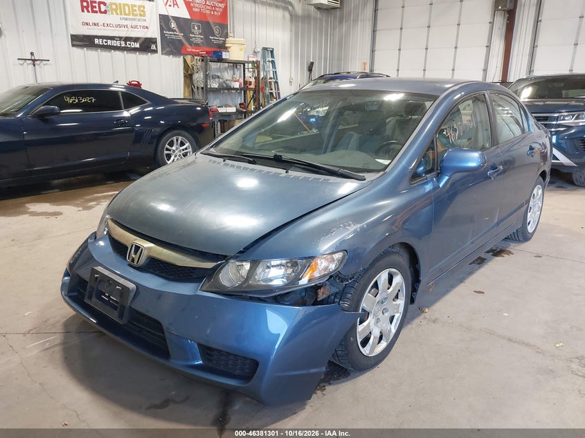Vin: 2hgfa1f59ah303955, lot: 46881648, honda civic lx 20102