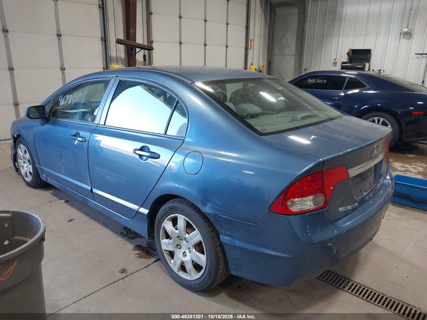 Vin: 2hgfa1f59ah303955, lot: 46881648, honda civic lx 20103