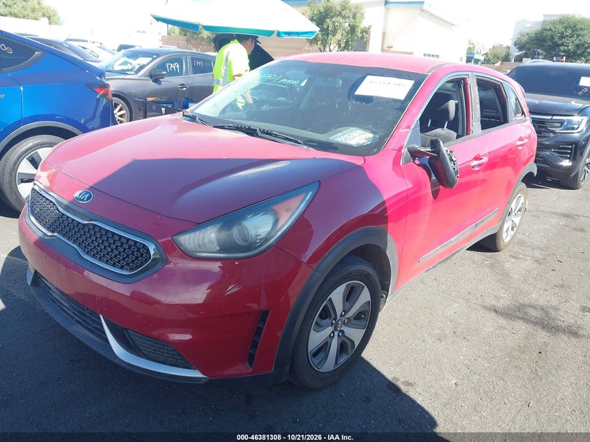 Vin: kndcb3lc9h5047895, lot: 46881655, kia niro fe 20172