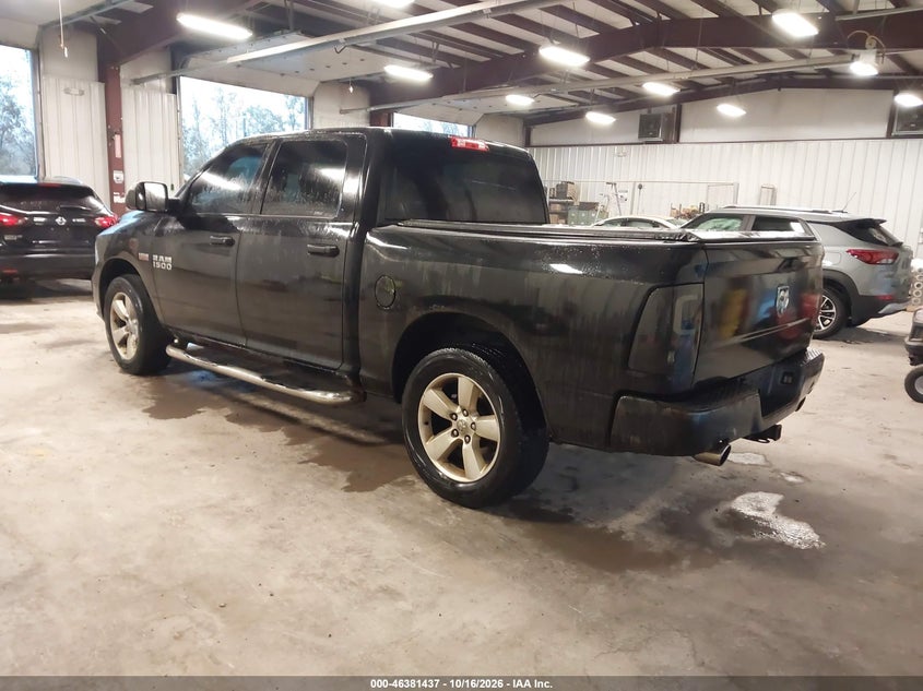 Vin: 3c6rr7kt3gg127383, lot: 46881784, ram 1500 express 20163
