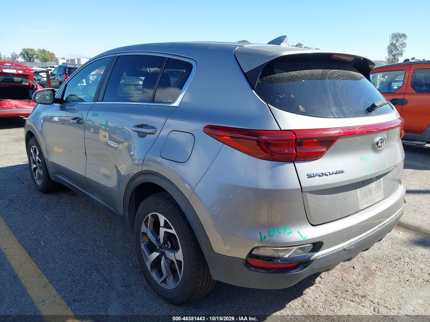 Vin: kndpm3ac2l7718786, lot: 46881790, kia sportage lx 20203