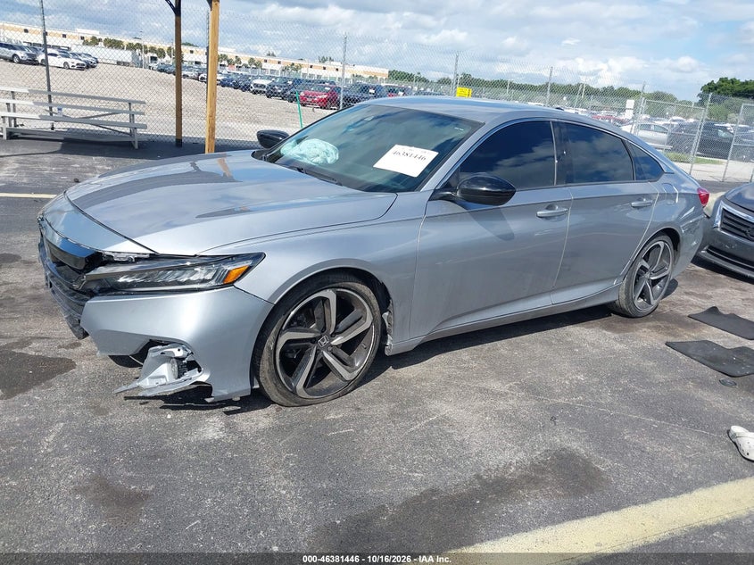 Vin: 1hgcv1f35ma096084, lot: 46881793, honda accord sport 20212