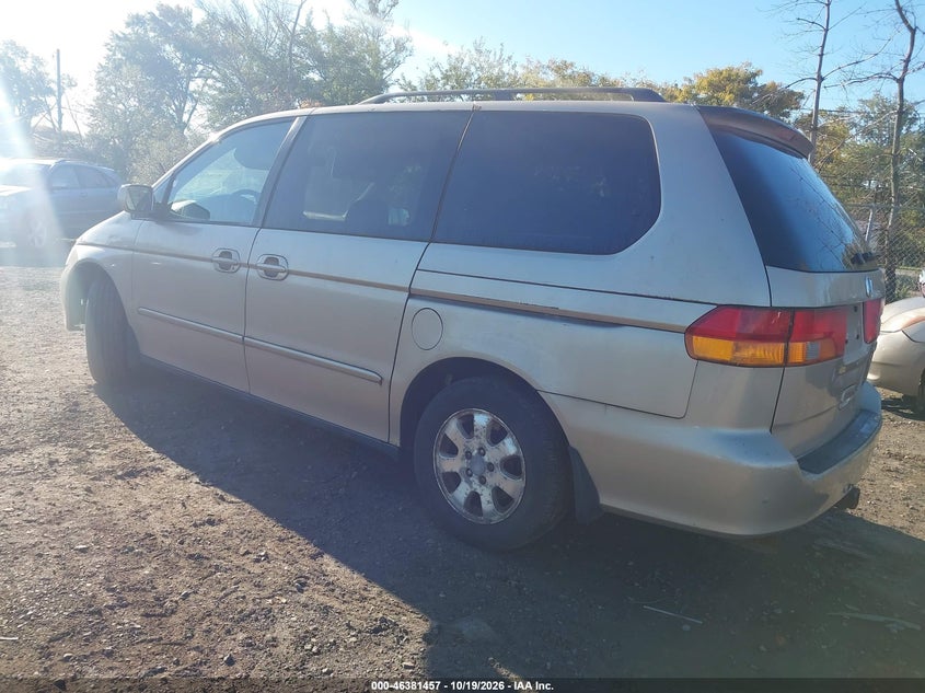 HONDA ODYSSEY 2002 VIN 5FNRL18602B004597