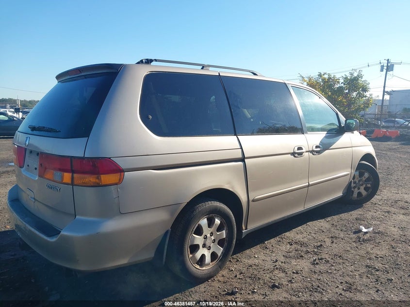 HONDA ODYSSEY 2002 VIN 5FNRL18602B004597