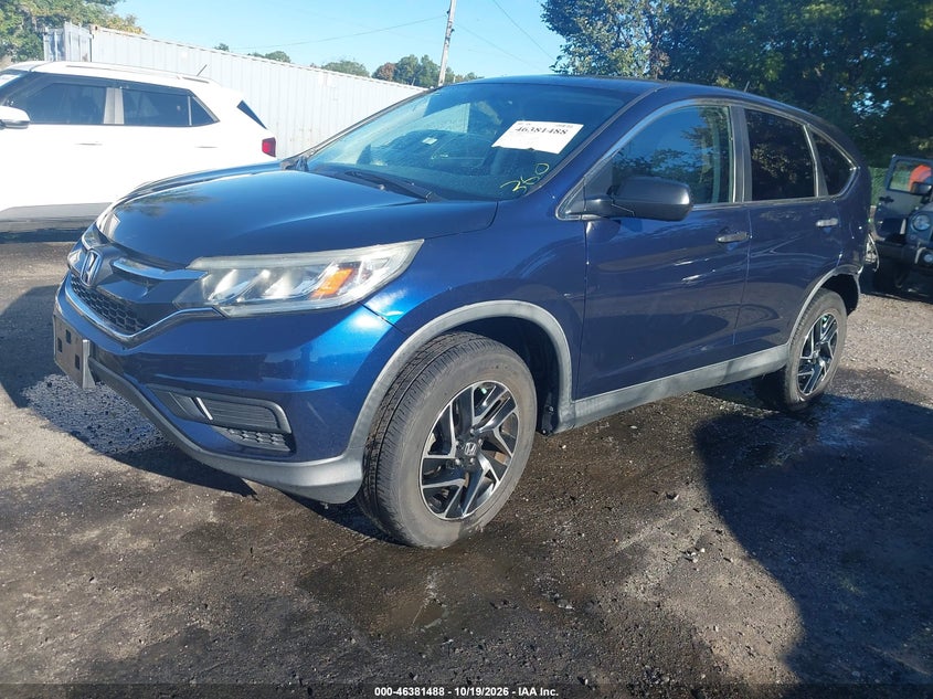 2016 Honda Cr-V Se, Rear, IAAI, VIN 2HKRM3H45GH542132 — photo 2