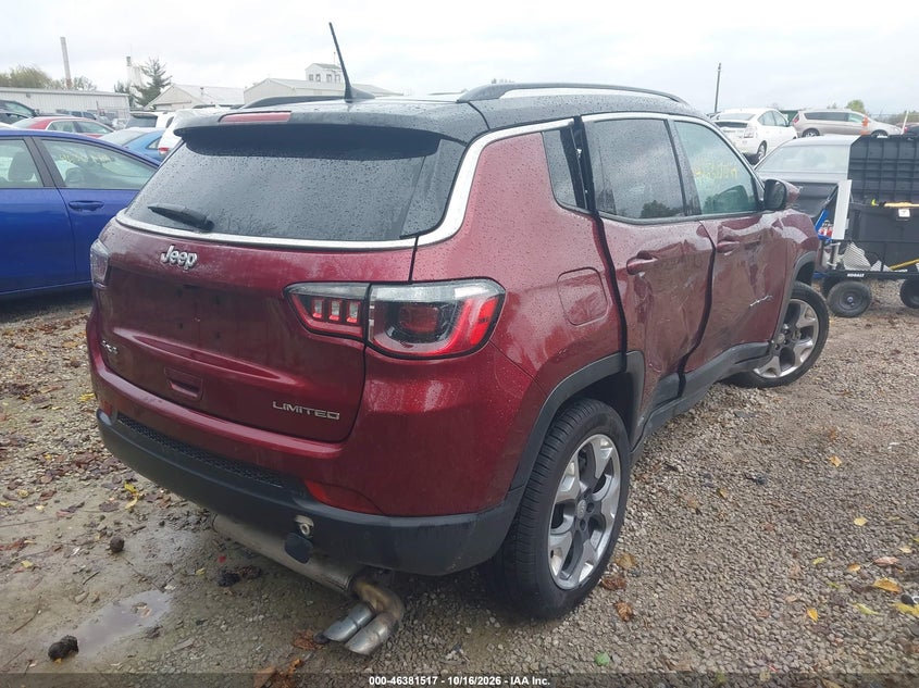 Vin: 3c4njdcb5mt536345, lot: 46881864, jeep compass limited 4x4 20214