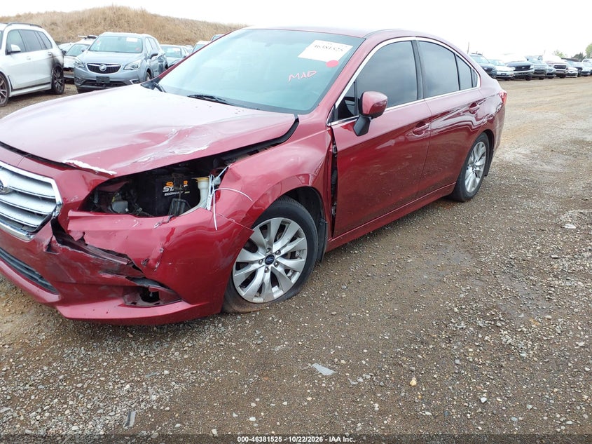 Vin: 4s3bnac66f3003802, lot: 46881872, subaru legacy 2.5i premium 20152