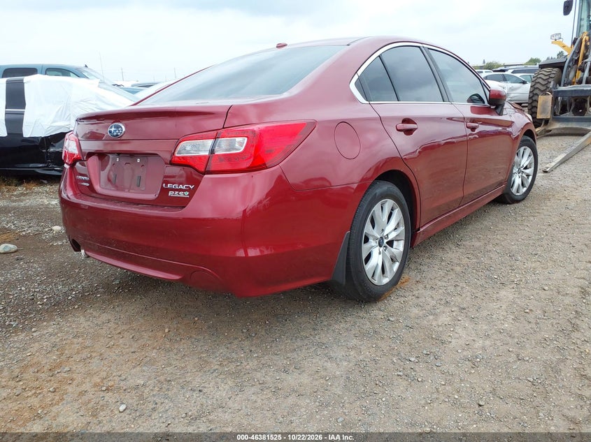 Vin: 4s3bnac66f3003802, lot: 46881872, subaru legacy 2.5i premium 20154
