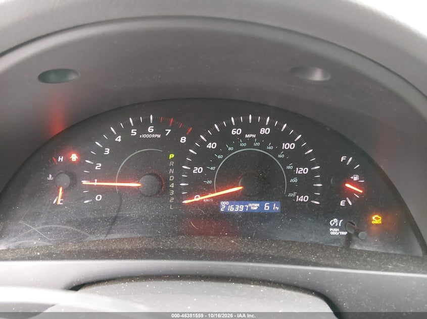 TOYOTA CAMRY 2008 VIN 4T1BE46K68U731851