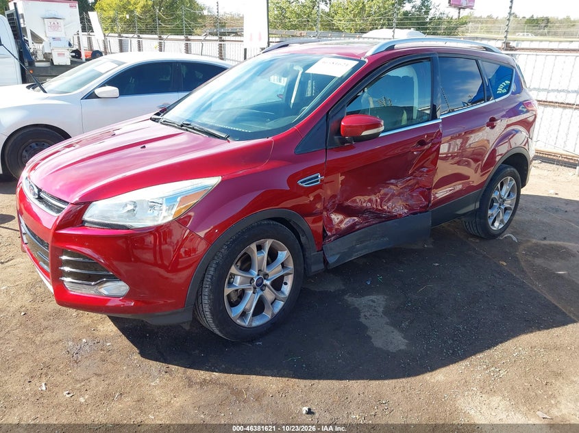 Vin: 1fmcu9j96fuc79387, lot: 46881968, ford escape titanium 20152