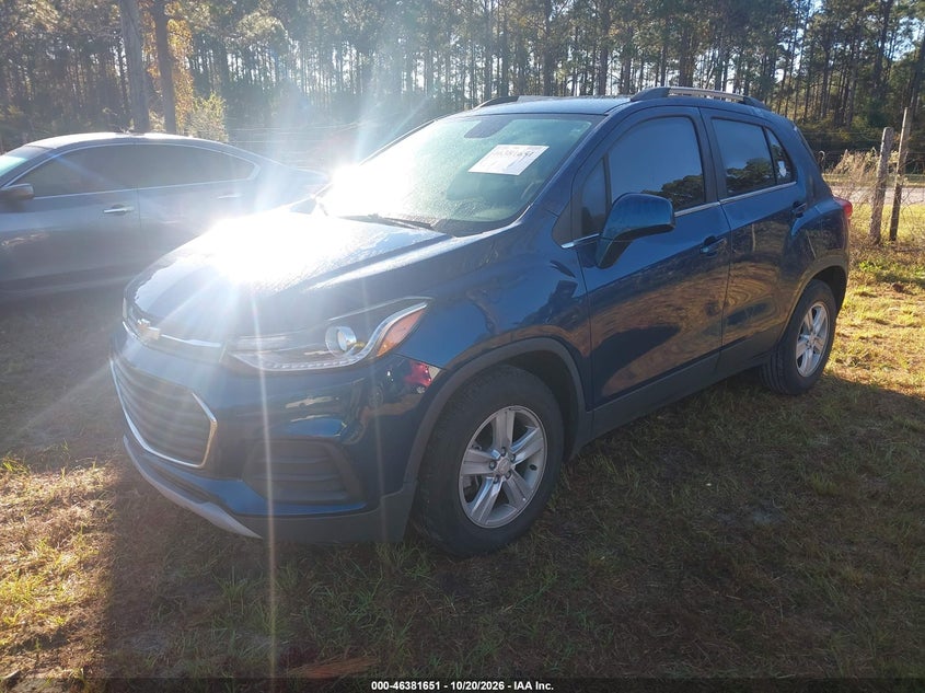 2020 Chevrolet Trax Fwd Lt, Солёная вода, IAAI, VIN 3GNCJLSB6LL203760 — фото 2