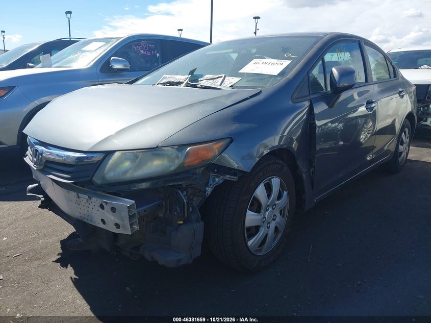 Vin: 19xfb2f5xce388949, lot: 46882006, honda civic lx 20122