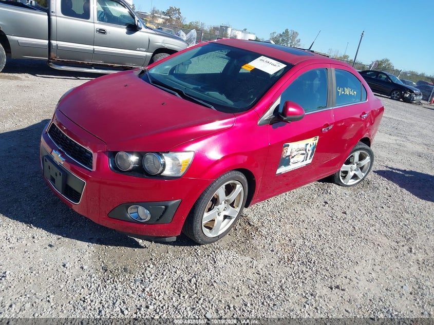 2012 Chevrolet Sonic 2Lz, Left Rear, IAAI, VIN 1G1JE5SH3C4114148 — photo 2