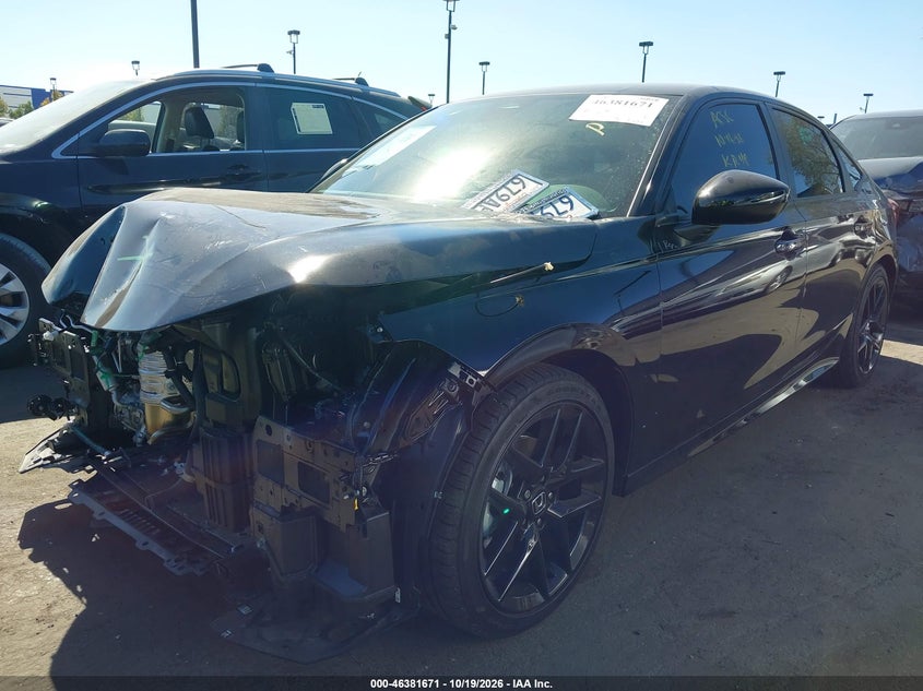 2026 Honda Civic Sport, Front End, IAAI, VIN 2HGFE2F56TH610139 — photo 2