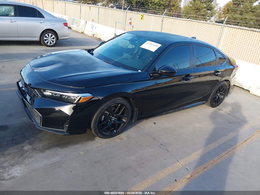 2025 Honda Civic Sport, Front End, IAAI, VIN 2HGFE2F55SH506420 — photo 2